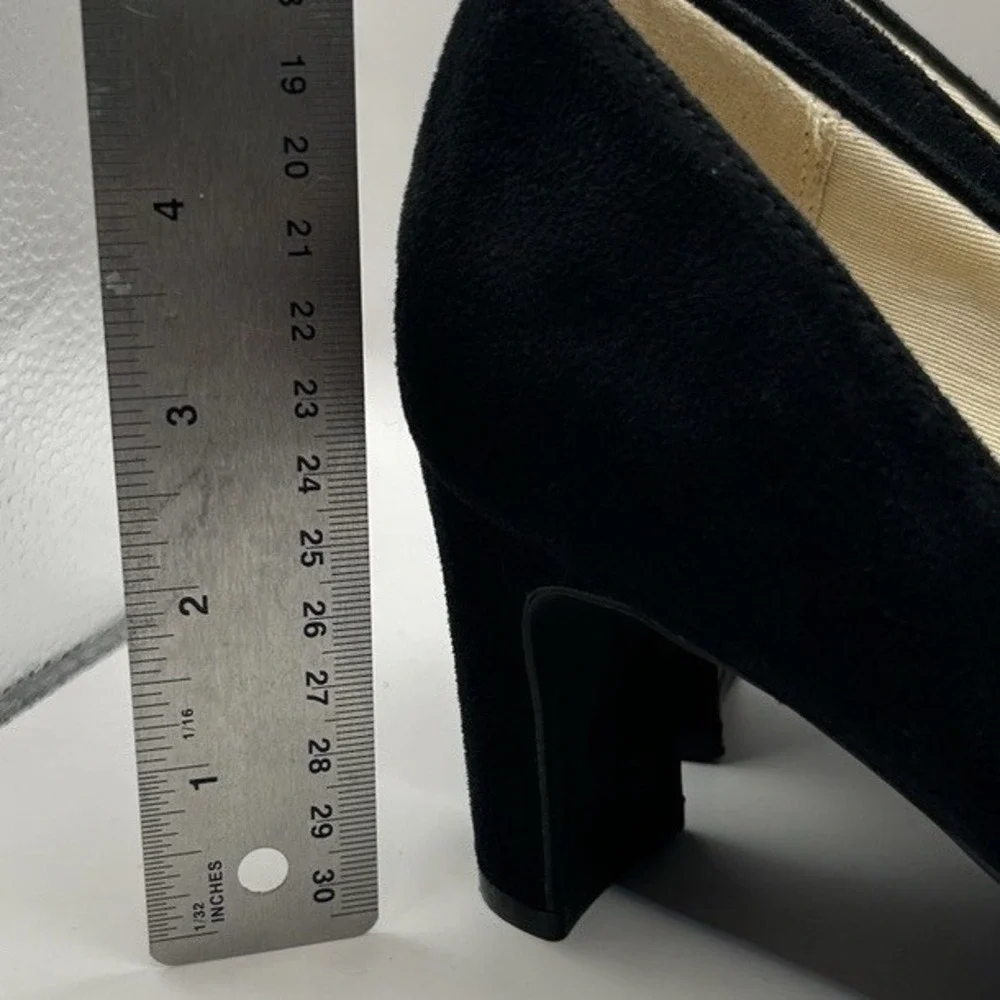 LifeStride Gianna Black Low Heel Pumps 9W Comfort Career Work Capsule‎ Church